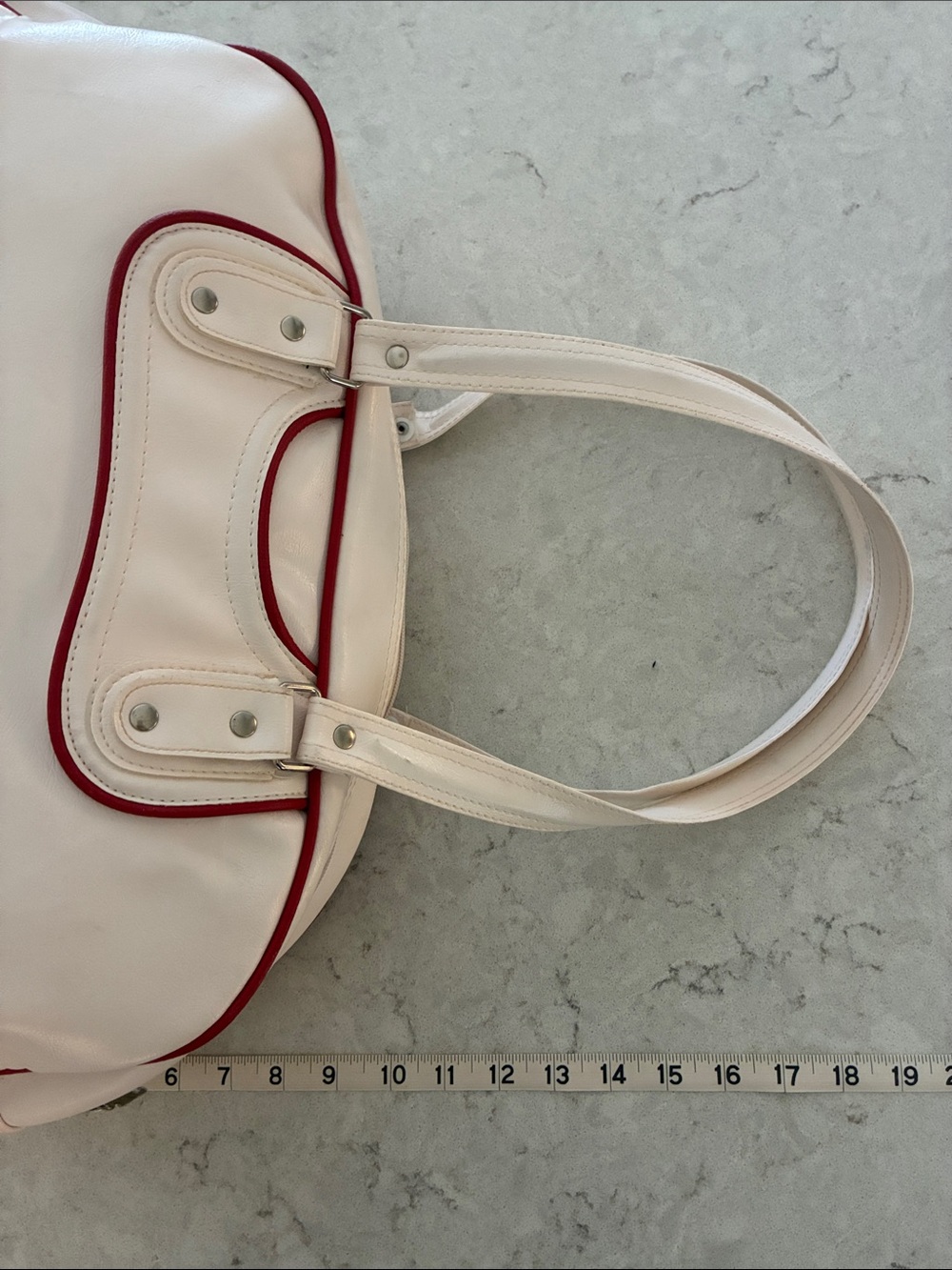adidas white and red retro gym vintage bag - Picture 8 of 9